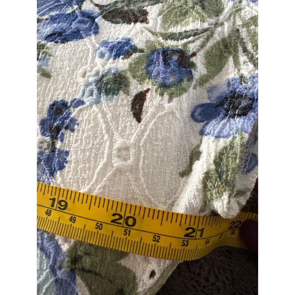 Stitch Collection L Floral Eyelet Blouse Romantic Cottagecore Summer Top fairy - Picture 5 of 6